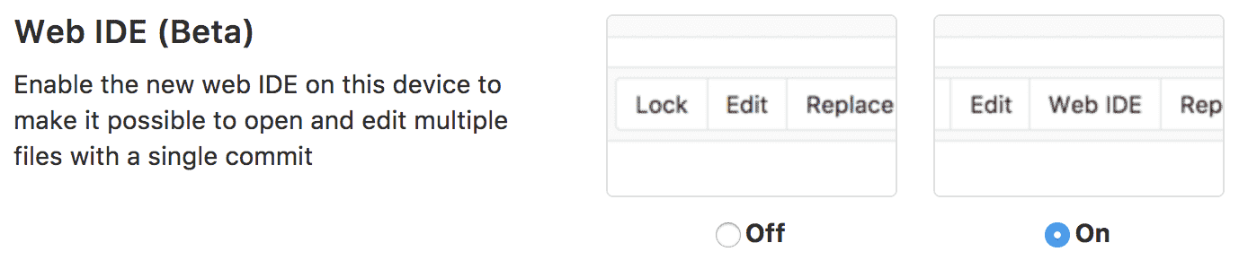 Enable Web IDE